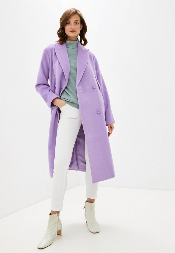 женское пальто unq, фиолетовое