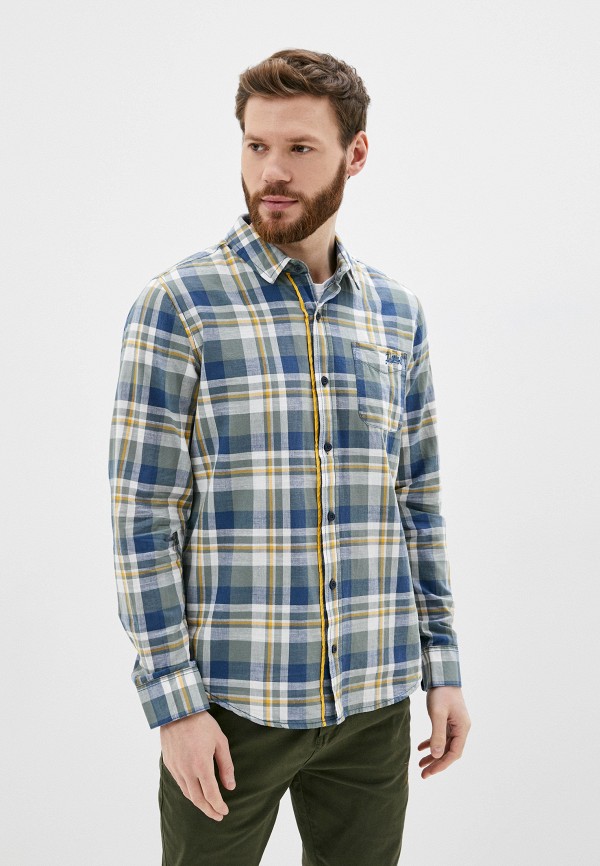 мужская рубашка с длинным рукавом urban surface, синяя