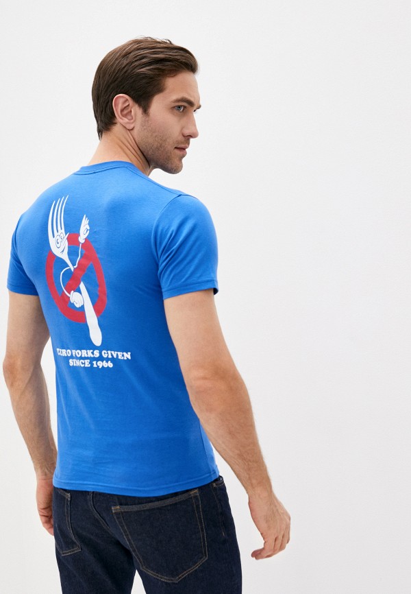 мужская спортивные футболка vans, голубая