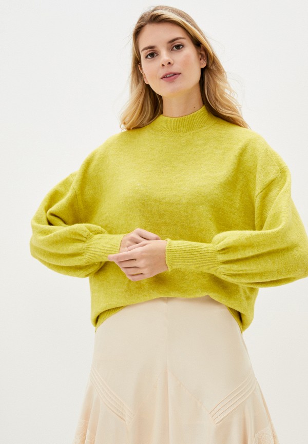 женский свитер vero moda curve, зеленый
