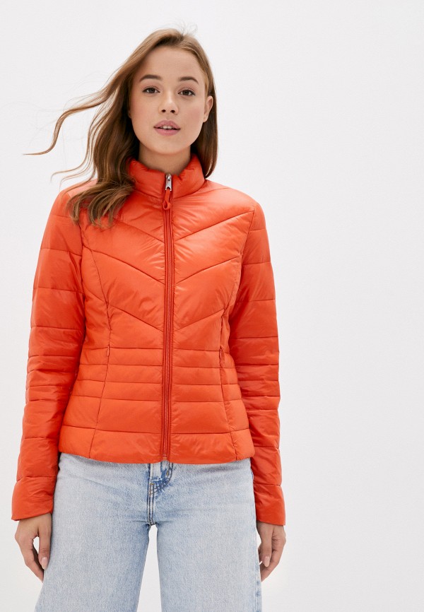женская куртка vero moda, оранжевая