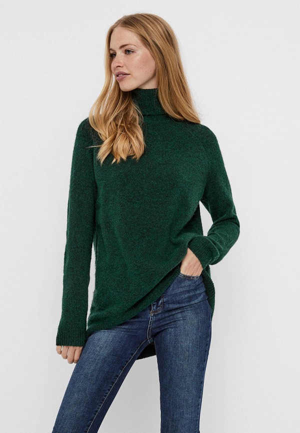 женский свитер vero moda, зеленый