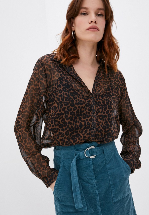 женская блузка wallis, коричневая