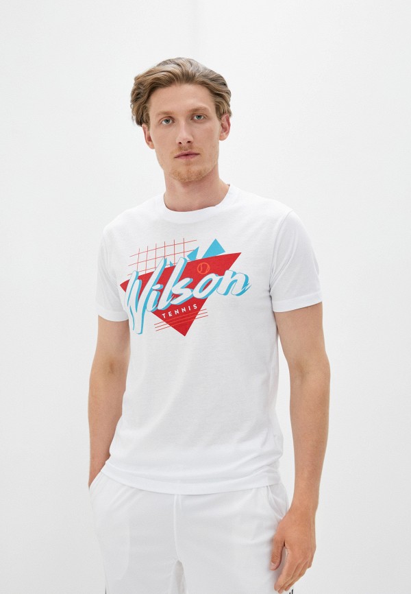 мужская спортивные футболка wilson, белая
