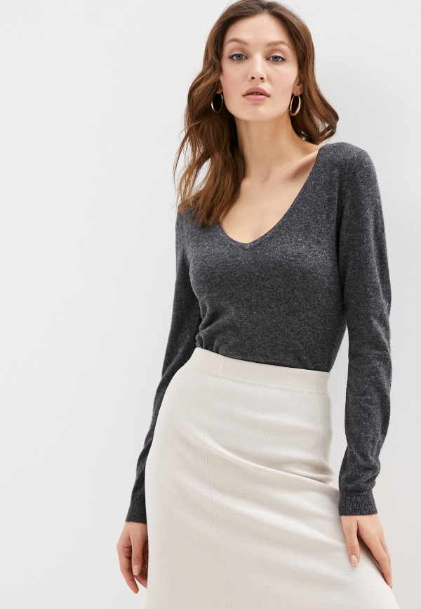 женский пуловер william de faye, серый