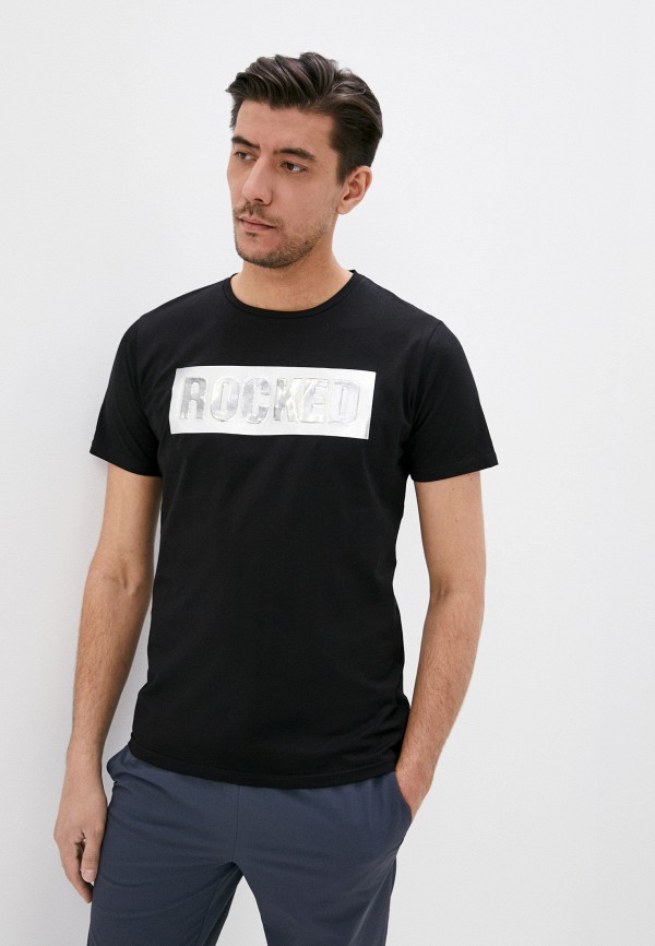 мужская футболка с коротким рукавом x-feel, черная