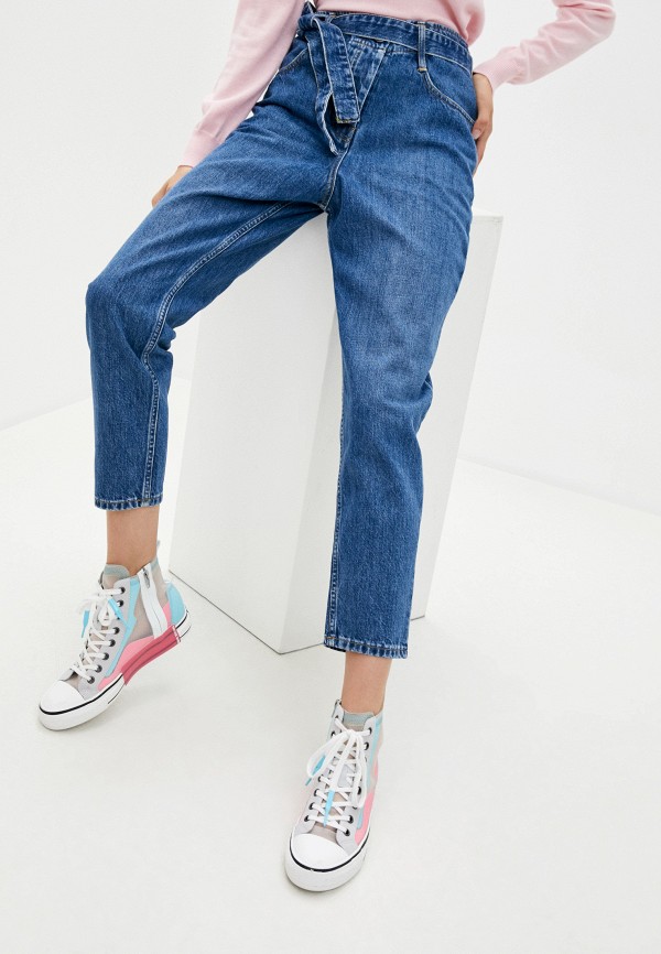 женские джинсы клеш 3x1, синие