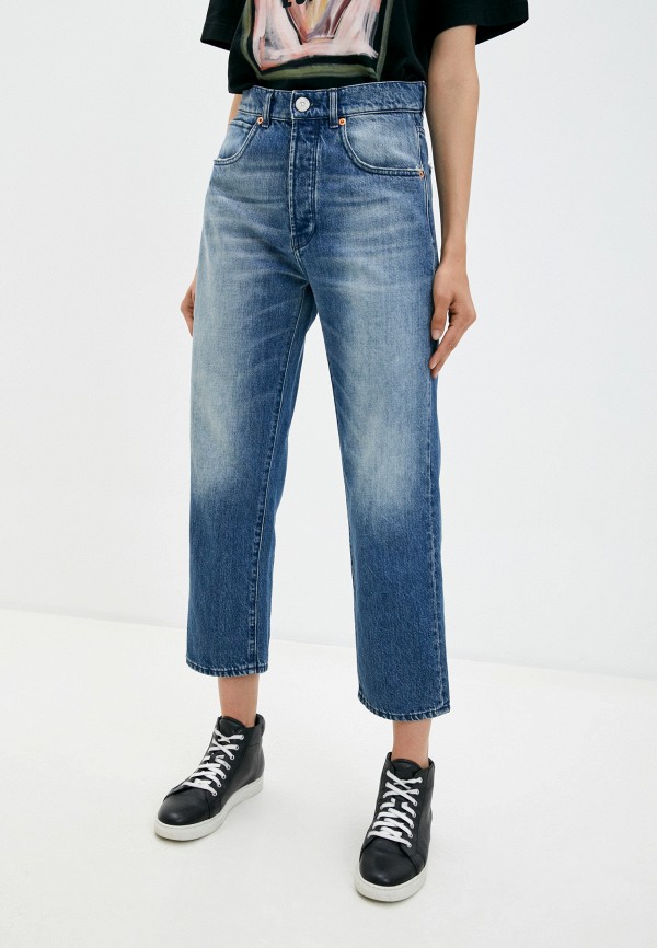 женские джинсы бойфренд 3x1, синие