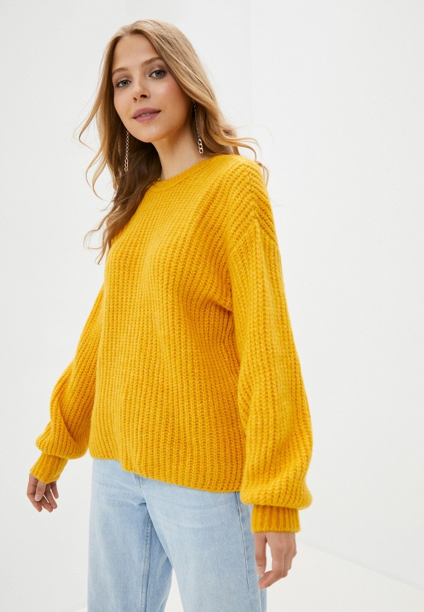женский пуловер y.a.s, желтый