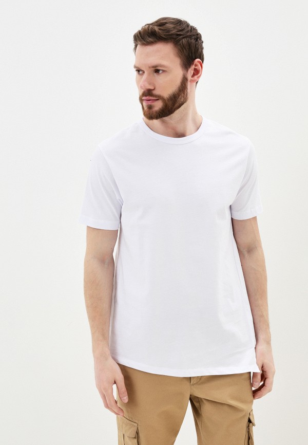 мужская футболка с коротким рукавом young & rich, белая