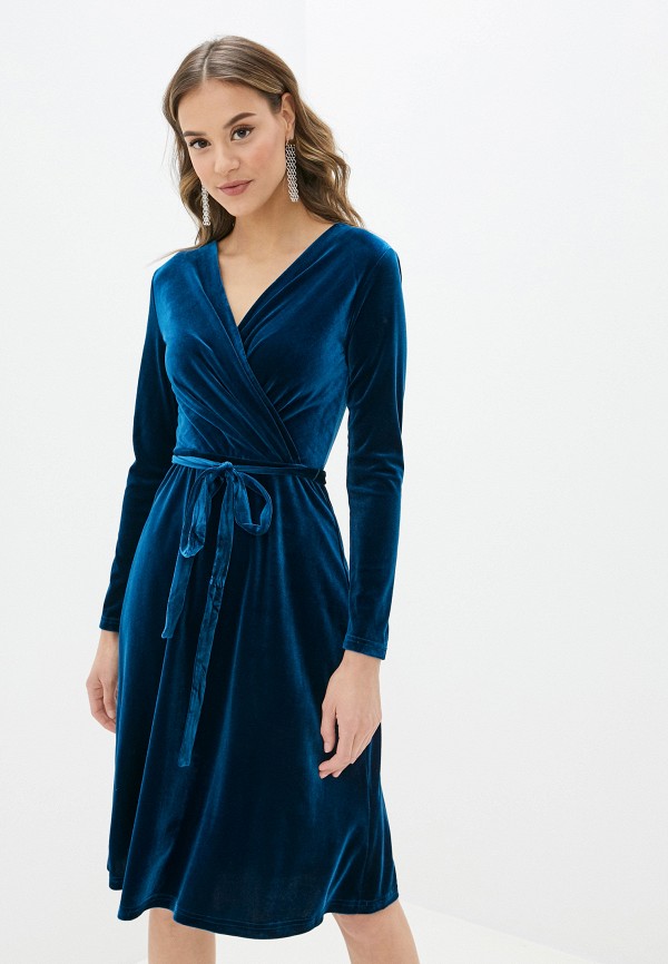 женское повседневные платье yumi, синее