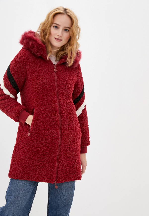 женская куртка z-design, бордовая