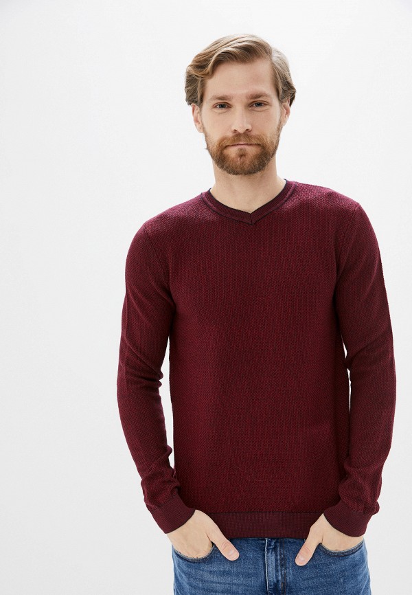 мужской пуловер zolla, бордовый