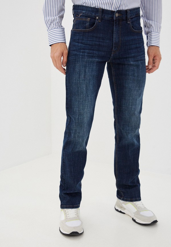 мужские зауженные джинсы zolla, синие