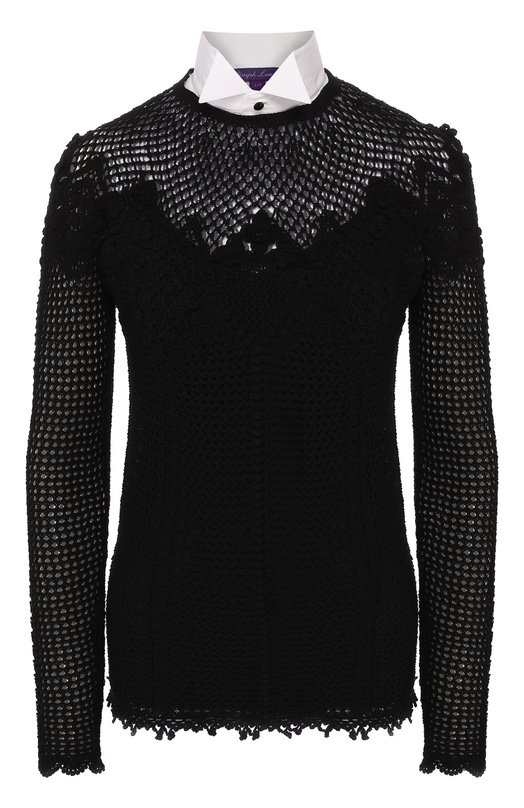 женский пуловер ralph lauren, черный