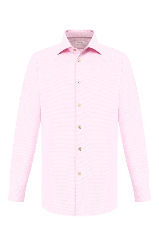 мужская рубашка kiton, розовая