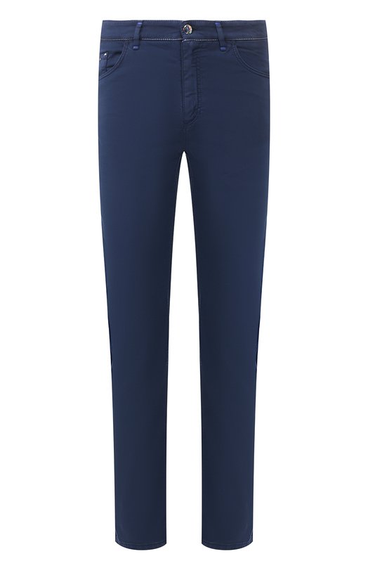 мужские шелковые брюки zilli, синие