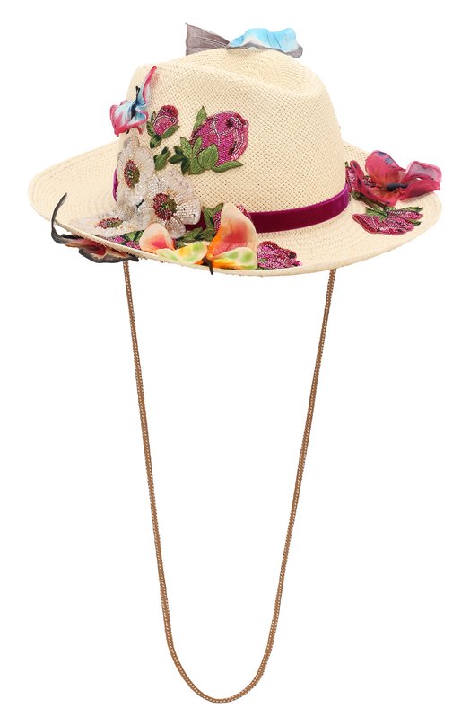 женская шляпа dolce & gabbana, бежевая