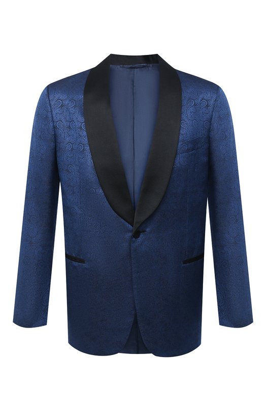 мужской шелковые пиджак zilli, синий