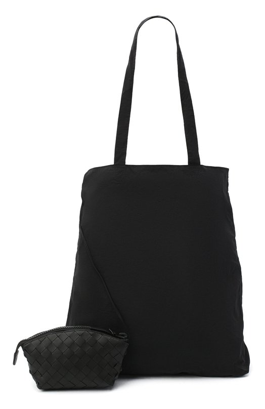 мужская сумка-шоперы bottega veneta, черная