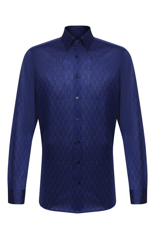 мужская рубашка zilli, синяя