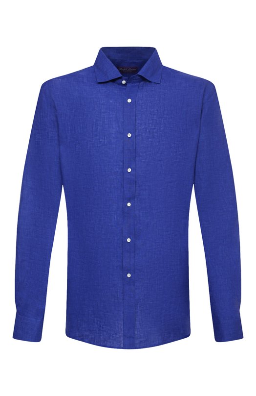 мужская свободные рубашка ralph lauren, синяя