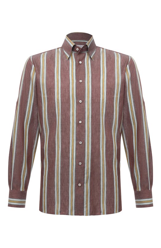 мужская рубашка zilli, коричневая