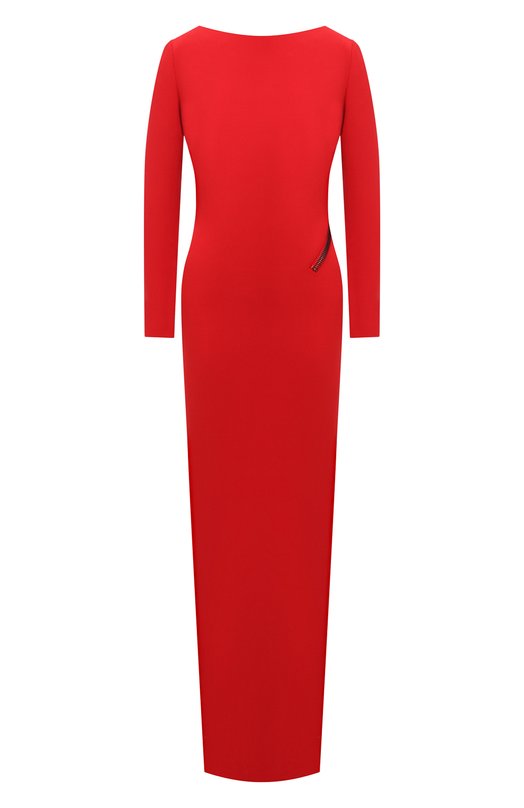 женское шелковые платье tom ford, красное