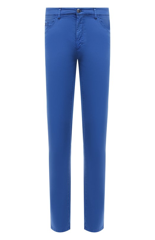 мужские шелковые брюки zilli, синие