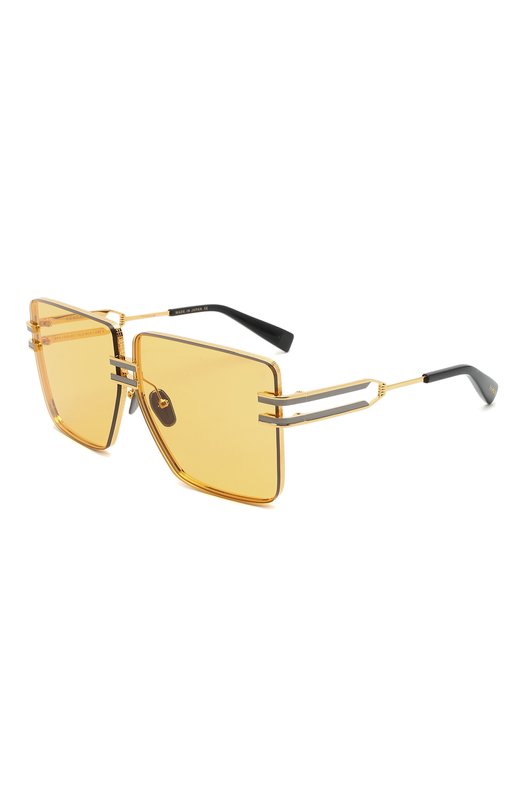 женские квадратные солнцезащитные очки balmain, желтые