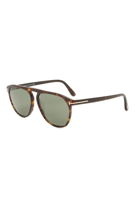 мужские авиаторы солнцезащитные очки tom ford, коричневые