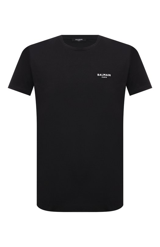 мужская футболка с коротким рукавом balmain, черная
