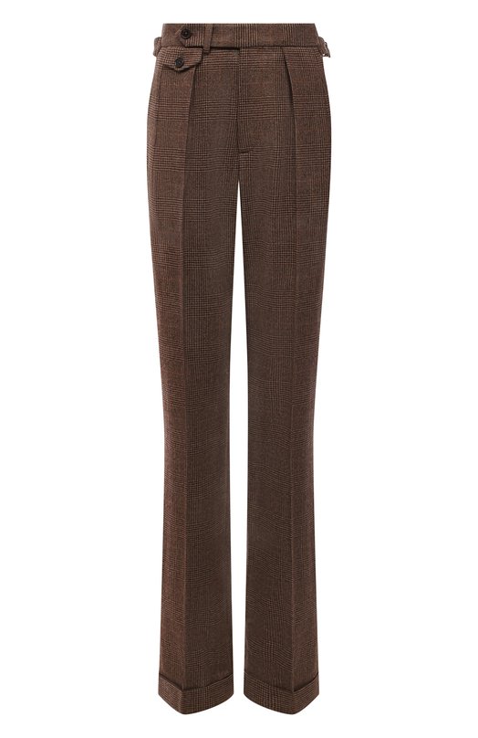 женские шерстяные брюки ralph lauren, коричневые