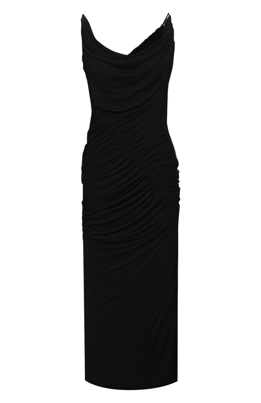 женское платье bottega veneta, черное