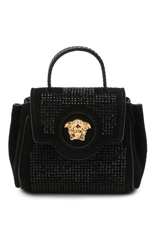 женская мини-сумка versace, черная