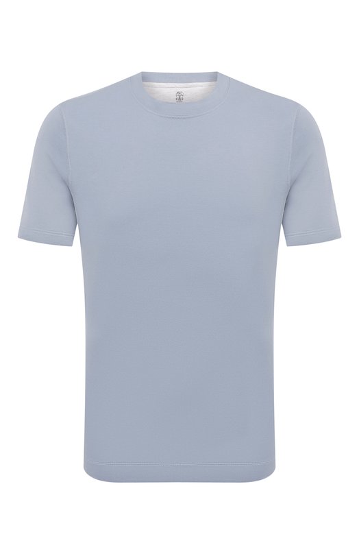мужская футболка brunello cucinelli, синяя