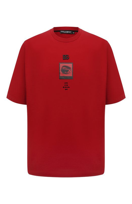 мужская футболка dolce & gabbana, красная