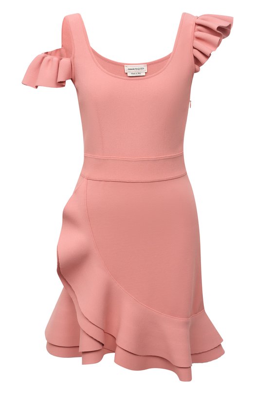 женское платье alexander mcqueen, розовое