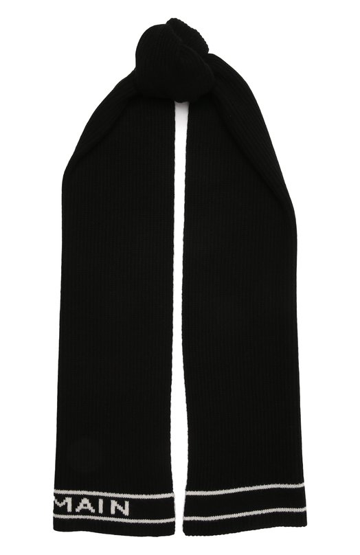 мужской шерстяные шарф balmain, черный