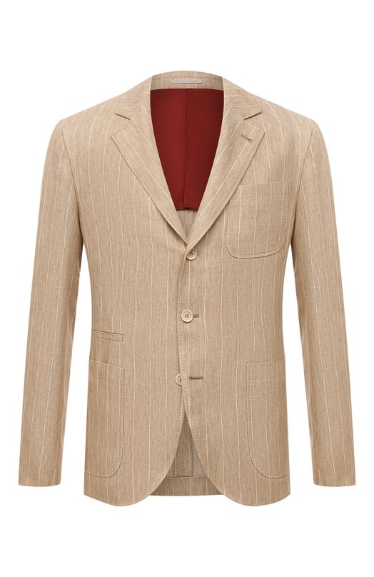 мужской пиджак brunello cucinelli, бежевый