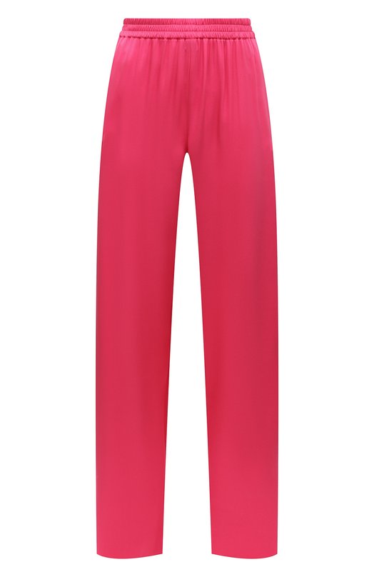 женские шелковые брюки giorgio armani, розовые