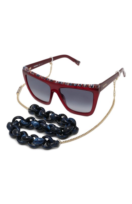 женские солнцезащитные очки missoni, красные