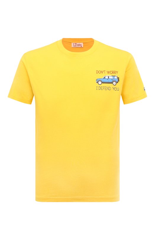 мужская футболка mc2 saint barth, желтая