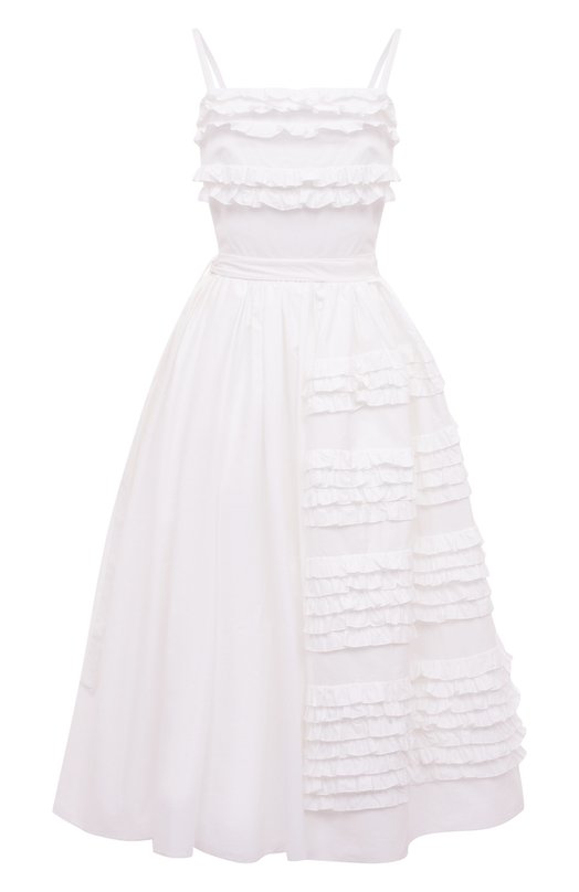 женское платье prada, белое