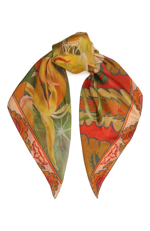 женский шелковые платок gourji, оранжевый
