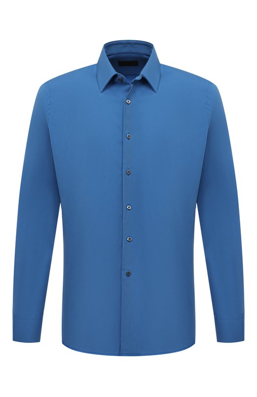 мужская рубашка prada, синяя