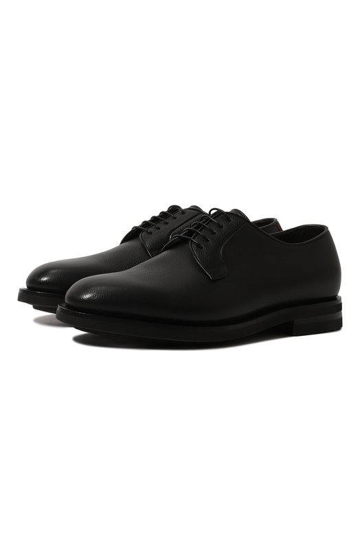 мужские туфли-дерби santoni, черные