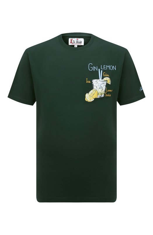 мужская футболка mc2 saint barth, зеленая