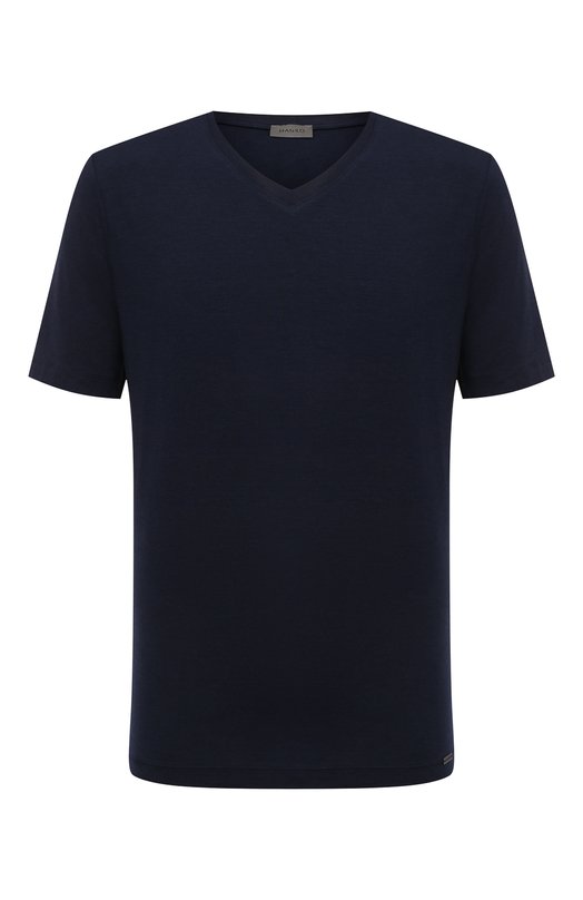 мужская футболка с v-образным вырезом hanro, синяя