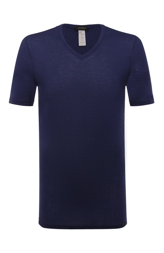 мужская футболка удлиненные hanro, синяя